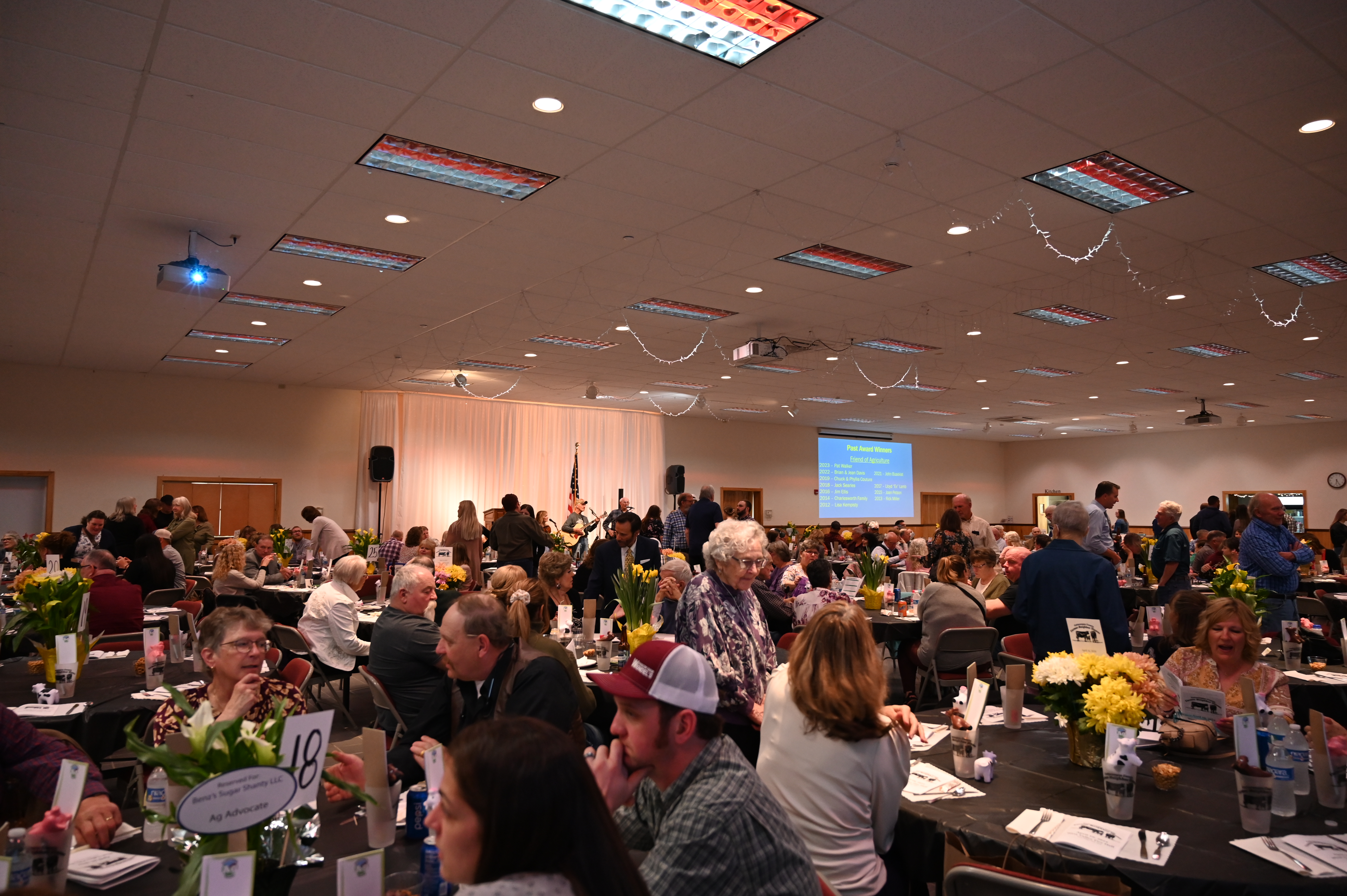 Some of the attendees at the 2024 Farmer-Neighbor Dinner at the West Valley Fire Hall