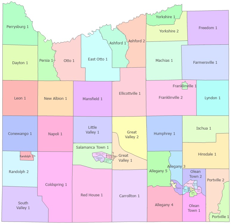 Map of Municipal Voting Districts