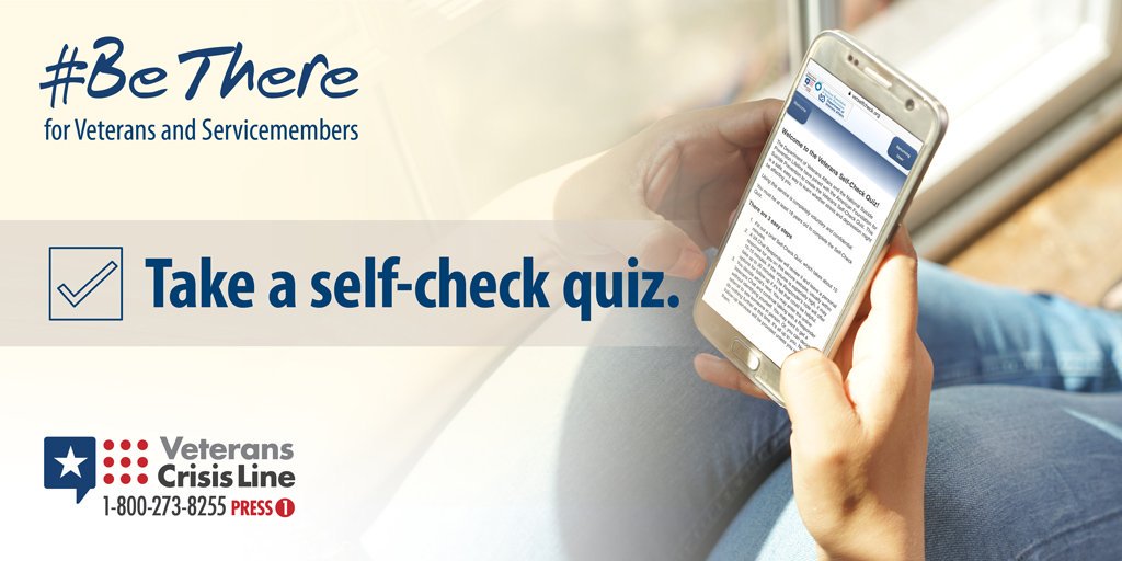 Veterans self check quiz logo