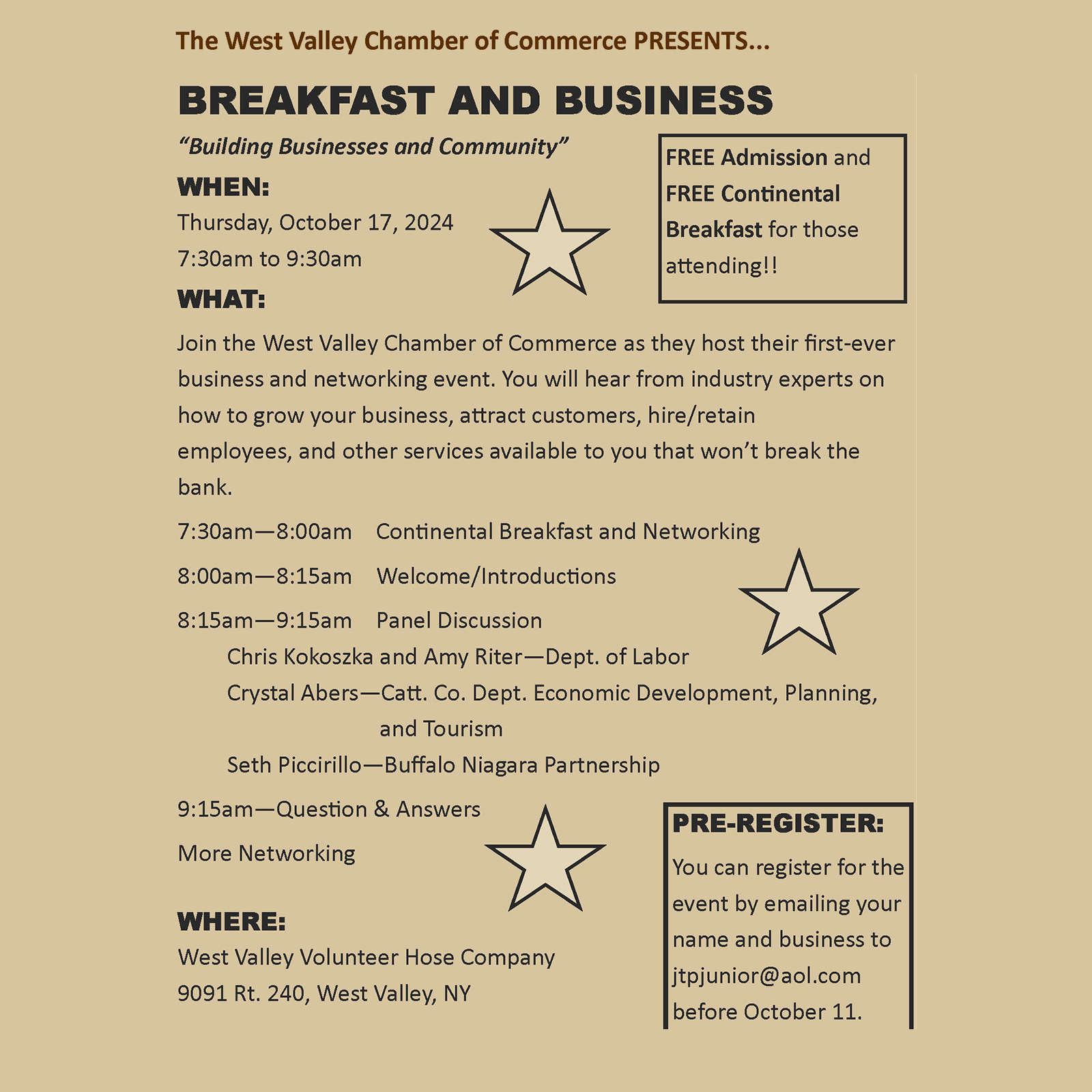 20241017 West Valley breakfast and business event