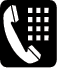 phone w/dialpad clipart