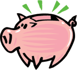 Piggy bank clipart